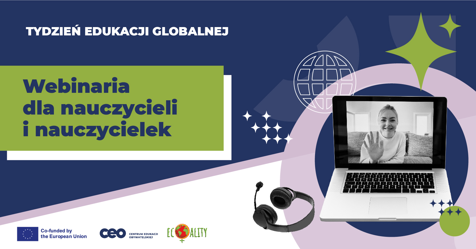 grafika "Webinaria dla nauczycieli i nauczycielek"