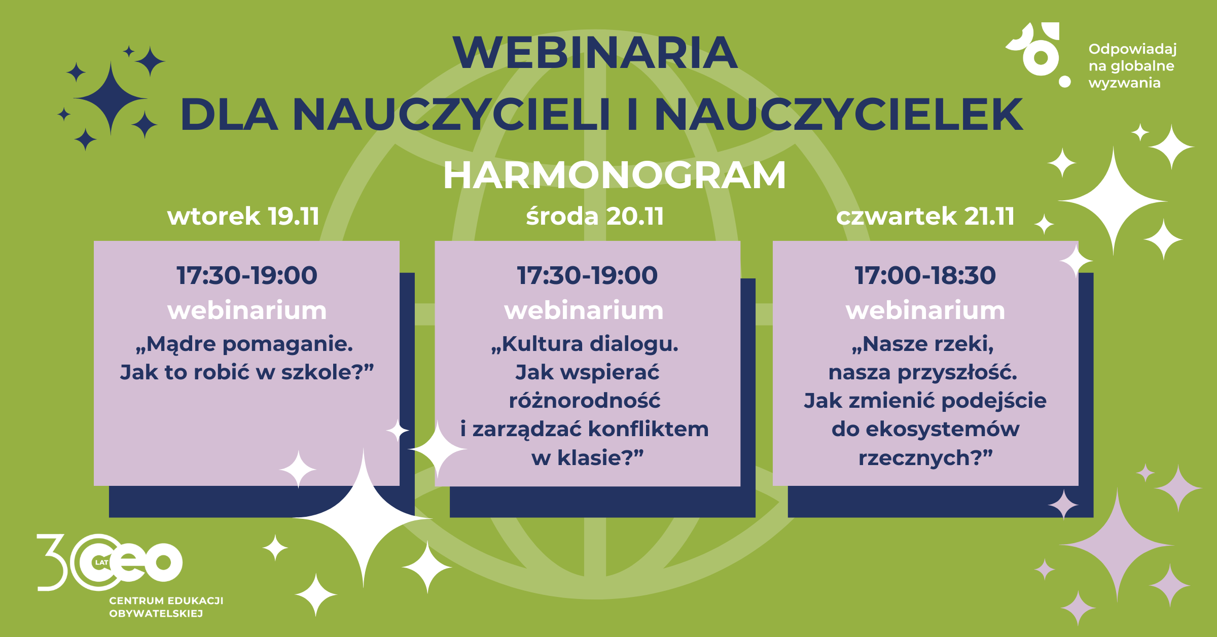 Webinaria harmonogram